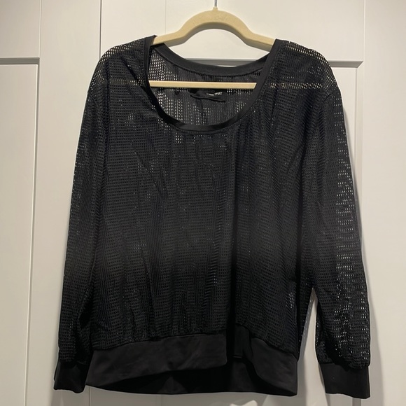 Lanston sport black mesh top - Picture 2 of 5